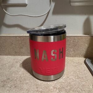 Yeti Red Stainless Steel Tumbler